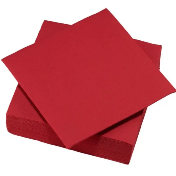 40 serviettes micro-gaufrées en ouate de cellulose - 38 x 38 cm - Couleur au choix