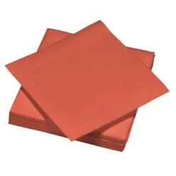 40 serviettes micro-gaufrées en ouate de cellulose - 38 x 38 cm - Couleur Blanc