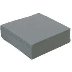 50 Serviettes Microgaufrées - Gris