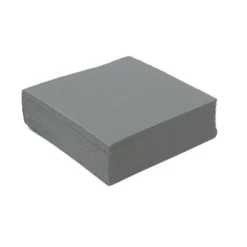 50 Serviettes Microgaufrées - Gris