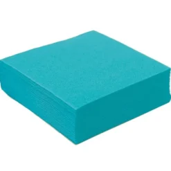 50 Serviettes Microgaufrées - Turquoise
