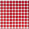 40 serviettes à motifs vichy en ouate micro-gaufrée 2 plis FSC® - 38 x 40 cm