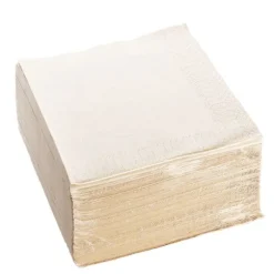 100 Serviettes Ouate de Cellulose 38 x 38 cm - Grège