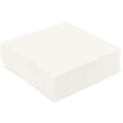 100 Serviettes Ouate de Cellulose - Blanc