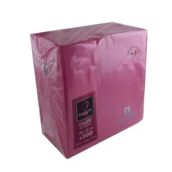100 Serviettes Ouate de Cellulose Fushia