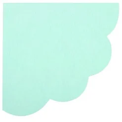 16 serviettes papier à motifs embossées - Bleu
