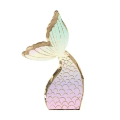 16 Serviettes - Sirène Pastel et Or