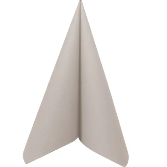 50 Serviettes Voie Sèche - Gris Perle