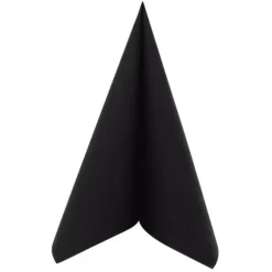 50 Serviettes Voie Sèche - Noir
