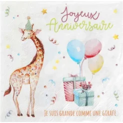 20 Serviettes - Zoo Party