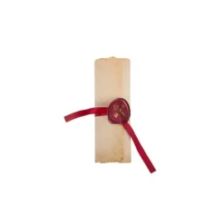 Set de 8 invitations parchemin - Collection Chevalier Bordeaux