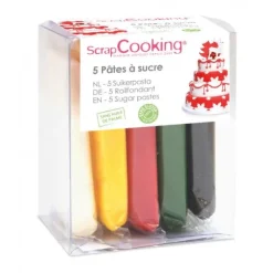 Set de 5 pâtes à sucre - Noël