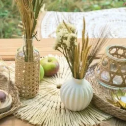 Set de table rond en tresse naturelle 38 cm