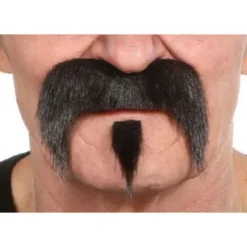 Set moustache et bouc "Far West" - Noir