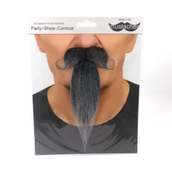 Set moustache et bouc "Mousquetaire" - Gris