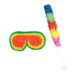 Set pour Piñata - Bandeau et Bâton 43 cm