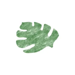 4 Sets de Table Feuille de Bananier - Vert Foncé