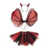 Set Tutu Ailes et Serre Tête - Diable