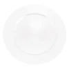 Sous-assiette blanche en plastique réutilisable - Diamètre 33 cm - Collection Voile de Douceur