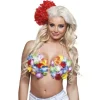 Soutien-gorge coquillage avec fleurs hawaïennes