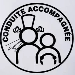 Sticker autocollant breton conduite accompagnée