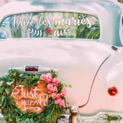 Sticker de Voiture " Vive les Mariés "