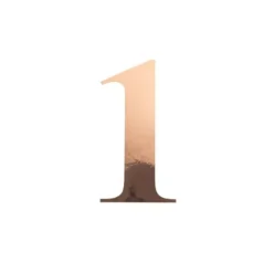 Sticker en forme de chiffre - 15 cm - Rose Gold - Chiffre au choix