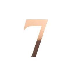 Sticker en forme de chiffre - 15 cm - Rose Gold - Chiffre au choix