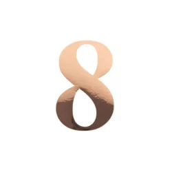 Sticker en forme de chiffre - 15 cm - Rose Gold - Chiffre au choix