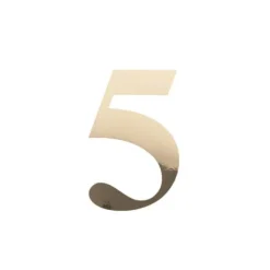 Sticker en forme de chiffre - 15 cm - Or - Chiffre au choix