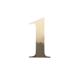 Sticker en forme de chiffre - 15 cm - Or - Chiffre au choix