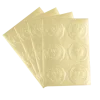 24 stickers dorés avec effet de cachet de cire - 3,5 cm