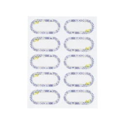 10 stickers marque-verres - 6 x 3 cm - Collection Dolce Vita
