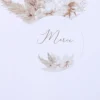 24 Stickers Merci - Collection Pampas, Fleurs de Coton et Or