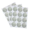 24 stickers "Merci" FSC® - Diamètre 5 cm - Collection Greenery