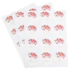 24 stickers "Merci" FSC® - Diamètre 5 cm - Collection Time to Disco