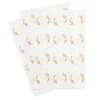 24 stickers "Merci" FSC® - 5 x 4,3 cm - Collection Peachy
