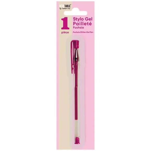 Stylo Gel à paillettes - Couleur au Choix