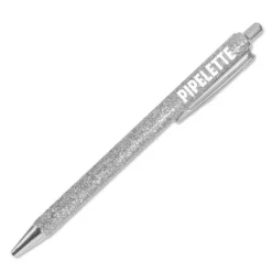 Stylo à paillettes humoristique - Collection Girls Club - Modèle au choix