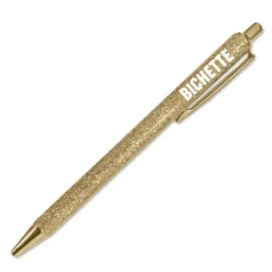 Stylo à paillettes humoristique - Collection Girls Club - Modèle au choix