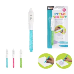 Stylo secret encre invisible avec LED
