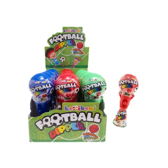 Sucette en forme de trophée avec poudre - Football Dipper - Lolliboni - 20 g