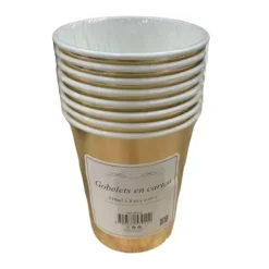 3 supports à gâteaux dorés ronds en carton - Diamètre 36 cm