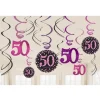 12 Suspensions 50 Ans - Rose / Noir