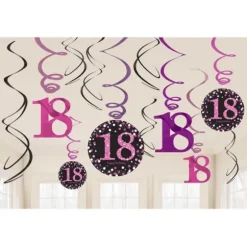 12 Suspensions 18 Ans - Rose / Noir