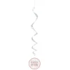 6 Suspensions Spirales " Happy Birthday " Prism - Glitz Rose Gold