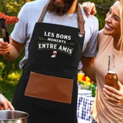 Tablier de cuisine - Les bons moments entre amis - Collection Les bons vivants
