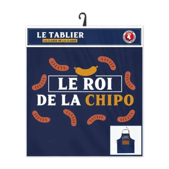 Tablier "Le roi de la chipo" - Collection Claquettes Chaussettes
