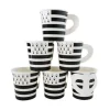 6 tasses à café en carton - Drapeau Breton
