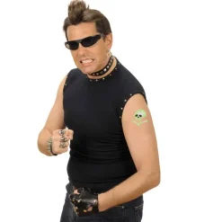 Tatoo Tête de Mort et Maquillage Paillette
